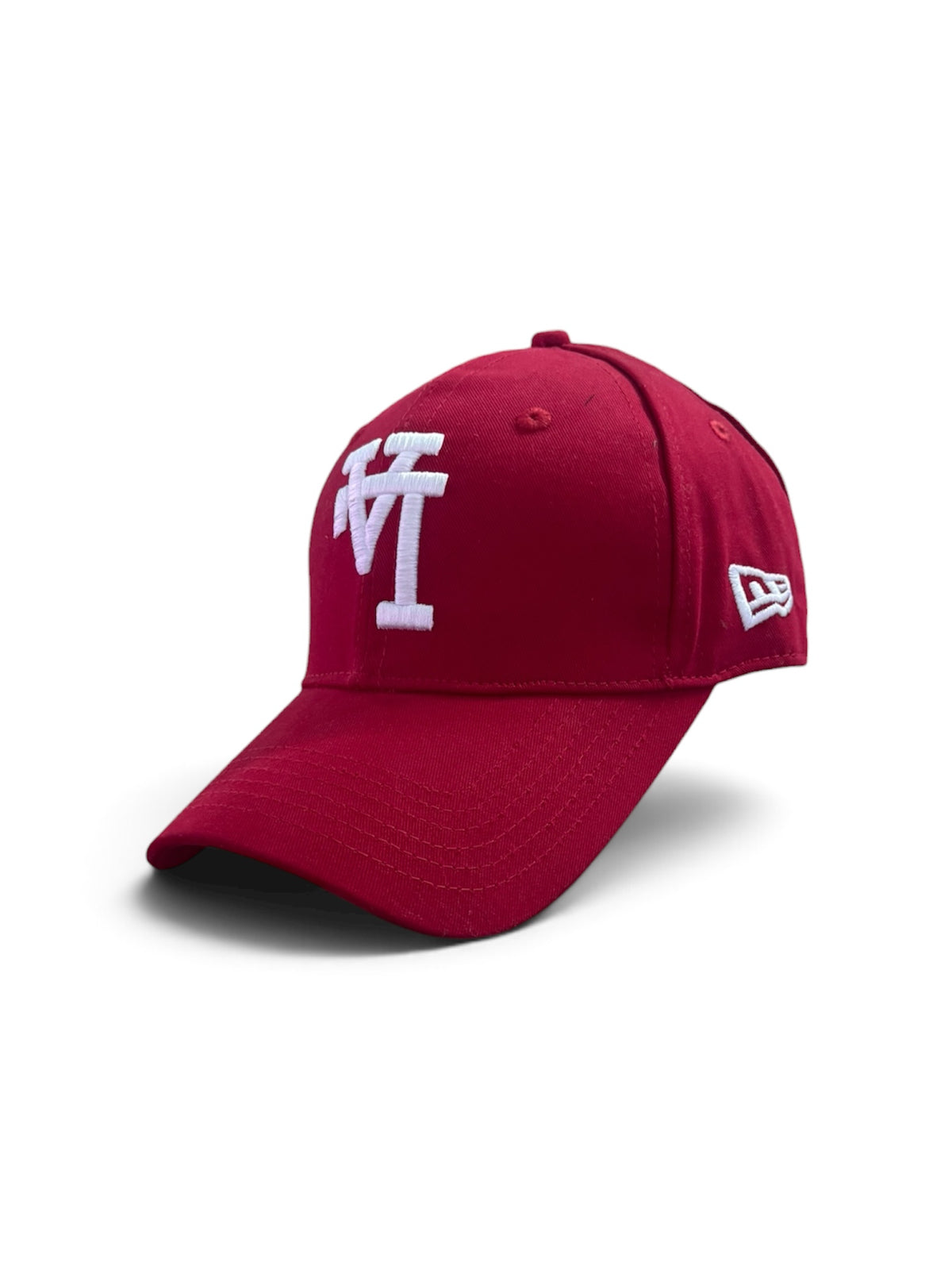 Men’s red Fitted Cap with Dragon Embroidery | Stylish Baseball Cap
