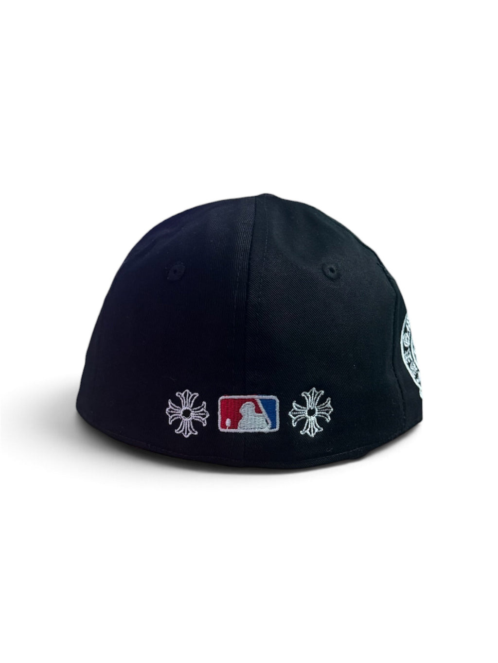 Chrome Hearts "Shadow White" Triple Cross Fitted Cap